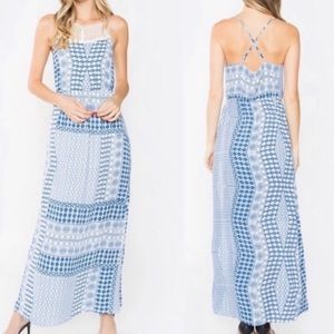 COPY - Women’s sleeveless boho floral MAXI DRESS